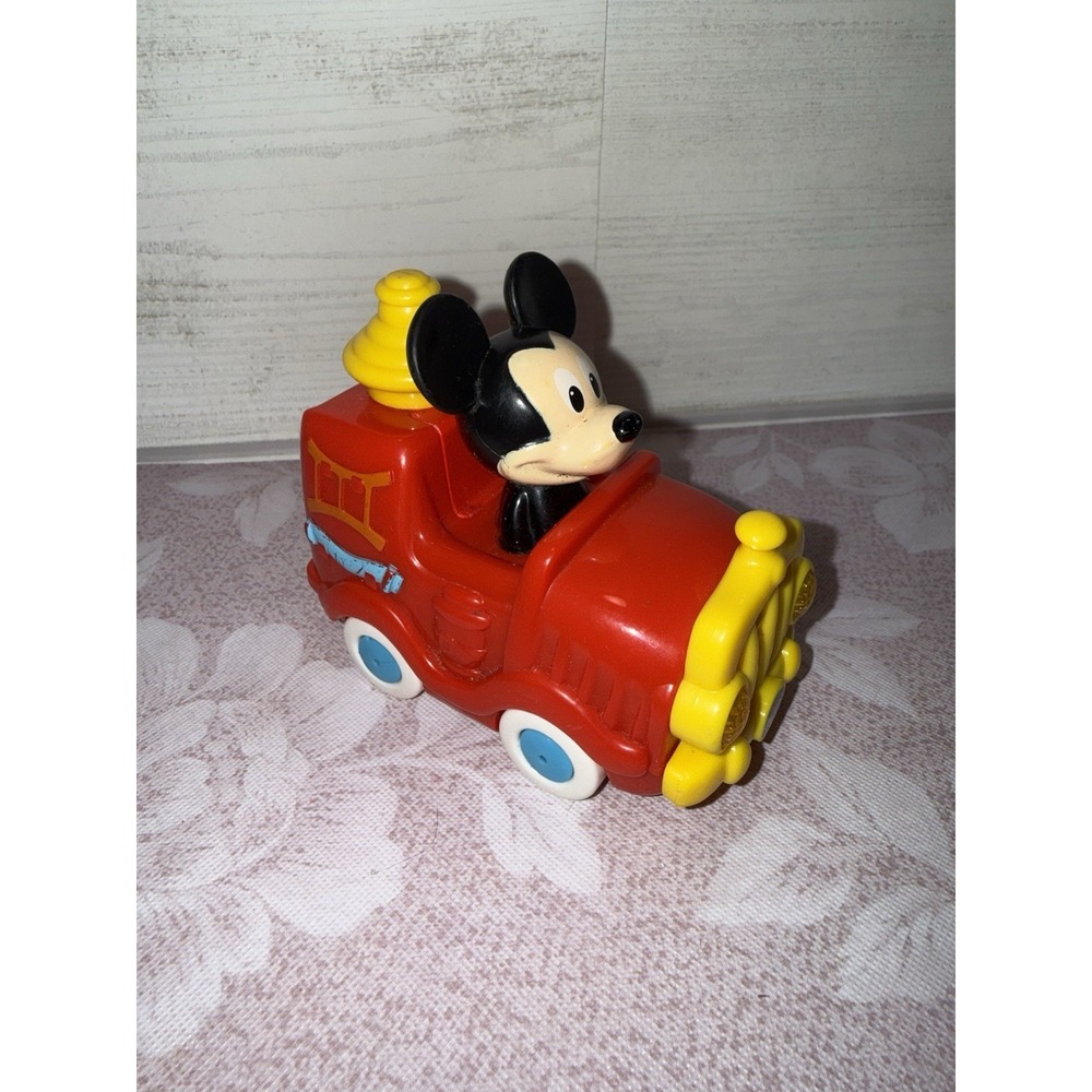 Disney Vtech Go Smart Wheels Mickey Mouse Fire Truck Lights Sounds Works